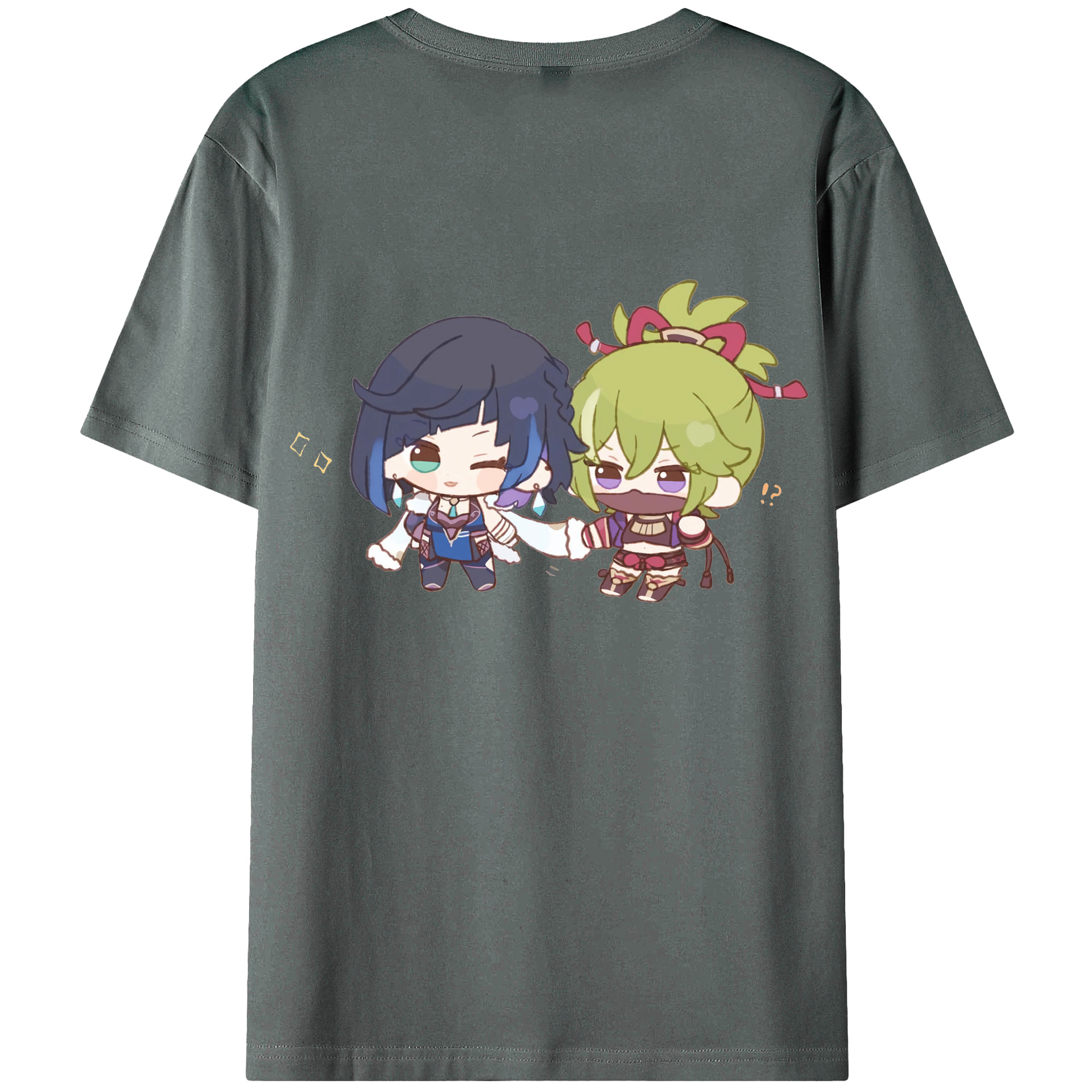 げんし神  久岐忍 くき しのぶ genshin Kuki Shinobu 綿100％半袖Tシャツ（背面プリント）